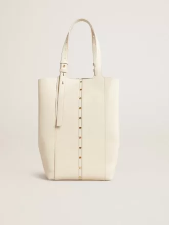 Bolso 24/7 North South en piel color mantequilla con asas ajustables