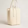 Bolso 24/7 North South en piel color mantequilla con asas ajustables
