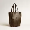 Bolso 24/7 North South en piel envejecida negra con asas ajustables