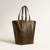 Bolso 24/7 North South en piel envejecida negra con asas ajustables