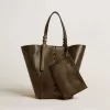 Bolso 24/7 North South en piel envejecida negra con asas ajustables