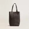 Bolso 24/7 North South en piel negra con asas ajustables Bolso 24/7 North South en piel negra con asas ajustables