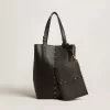 Bolso 24/7 North South en piel negra con asas ajustables Bolso 24/7 North South en piel negra con asas ajustables