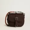 Bolso Francis para mujer, pequeño, en piel marrón oscuro