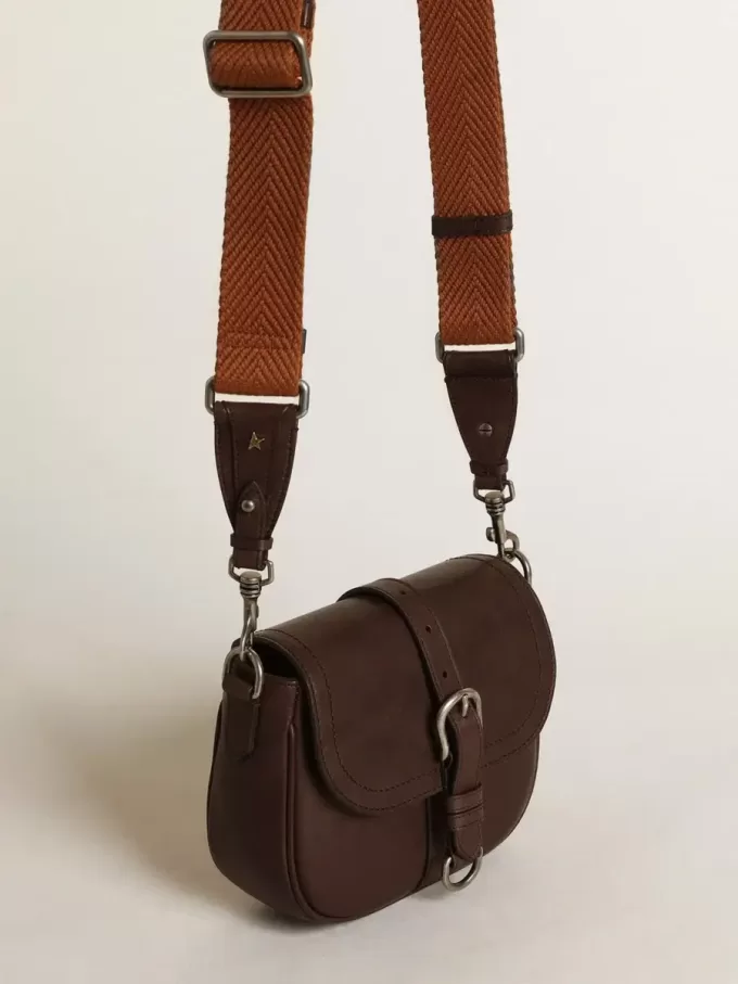 Bolso Francis para mujer, pequeño, en piel marrón oscuro