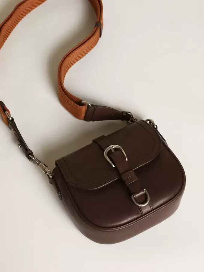 Bolso Francis para mujer, pequeño, en piel marrón oscuro