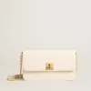 Bolso Gioia en piel acolchada color mantequilla con detalles dorados Bolso Gioia en piel acolchada color mantequilla con detalles dorados