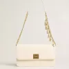 Bolso Gioia en piel acolchada color mantequilla con detalles dorados Bolso Gioia en piel acolchada color mantequilla con detalles dorados