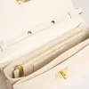 Bolso Gioia en piel acolchada color mantequilla con detalles dorados Bolso Gioia en piel acolchada color mantequilla con detalles dorados