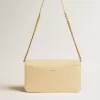 Bolso Gioia en piel de oveja color vainilla con detalles dorados Bolso Gioia en piel de oveja color vainilla con detalles dorados