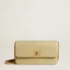Bolso Gioia en piel de oveja gris mineral con detalles dorados Bolso Gioia en piel de oveja gris mineral con detalles dorados