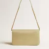 Bolso Gioia en piel de oveja gris mineral con detalles dorados Bolso Gioia en piel de oveja gris mineral con detalles dorados