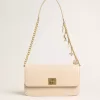 Bolso Gioia en piel rosa pálido con detalles dorados Bolso Gioia en piel rosa pálido con detalles dorados
