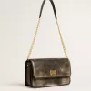 Bolso Gioia en piel vintage negra con detalles dorados Bolso Gioia en piel vintage negra con detalles dorados