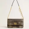 Bolso Gioia en piel vintage negra con detalles dorados Bolso Gioia en piel vintage negra con detalles dorados