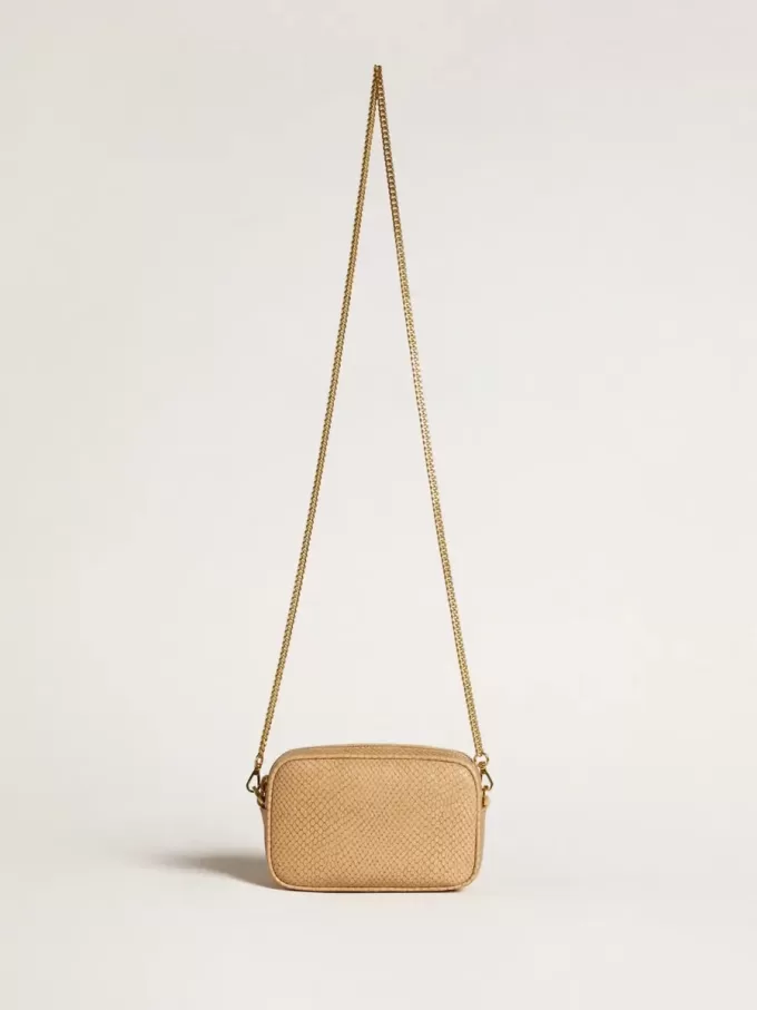Bolso Mini Star en piel con estampado de serpiente beige Bolso Mini Star en piel con estampado de serpiente beige