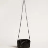 Bolso Mini Star en piel negra con estrella de cristal Swarovski
