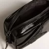 Bolso Mini Star en piel negra con estrella de cristal Swarovski