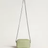 Bolso Mini Star en piel verde claro con estampado de serpiente Bolso Mini Star en piel verde claro con estampado de serpiente