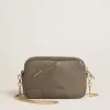 Bolso Mini Star en piel verde salvia con estrella tono sobre tono