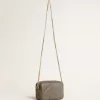 Bolso Mini Star en piel verde salvia con estrella tono sobre tono