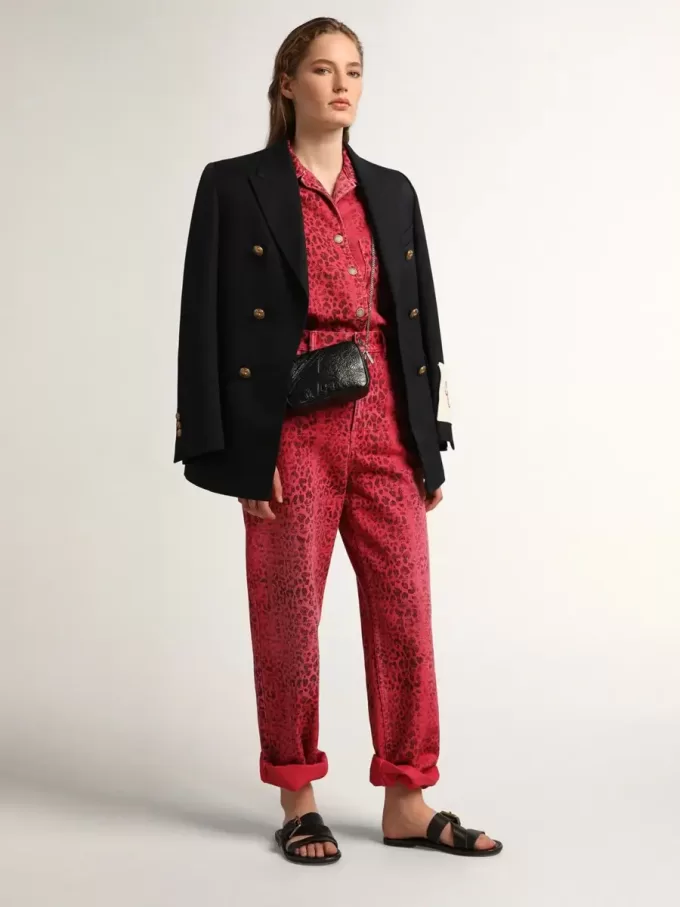 Bolso Mini Star para mujer en piel negra brillante con estrella tono sobre tono Bolso Mini Star para mujer en piel negra brillante con estrella tono sobre tono
