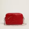 Bolso Mini Star para mujer en piel pintada de color rojo con estrella tono sobre tono
