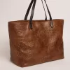 Bolso Pasadena en piel martillada con estampado de leopardo y asas negras a contraste Bolso Pasadena en piel martillada con estampado de leopardo y asas negras a contraste