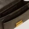 Bolso Venezia en piel envejecida negra con detalles dorados Bolso Venezia en piel envejecida negra con detalles dorados