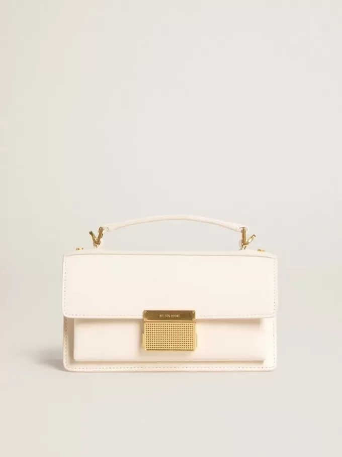 Bolso Venezia pequeño en piel color mantequilla con detalles dorados Bolso Venezia pequeño en piel color mantequilla con detalles dorados
