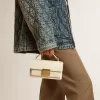 Bolso Venezia pequeño en piel color mantequilla con detalles dorados Bolso Venezia pequeño en piel color mantequilla con detalles dorados