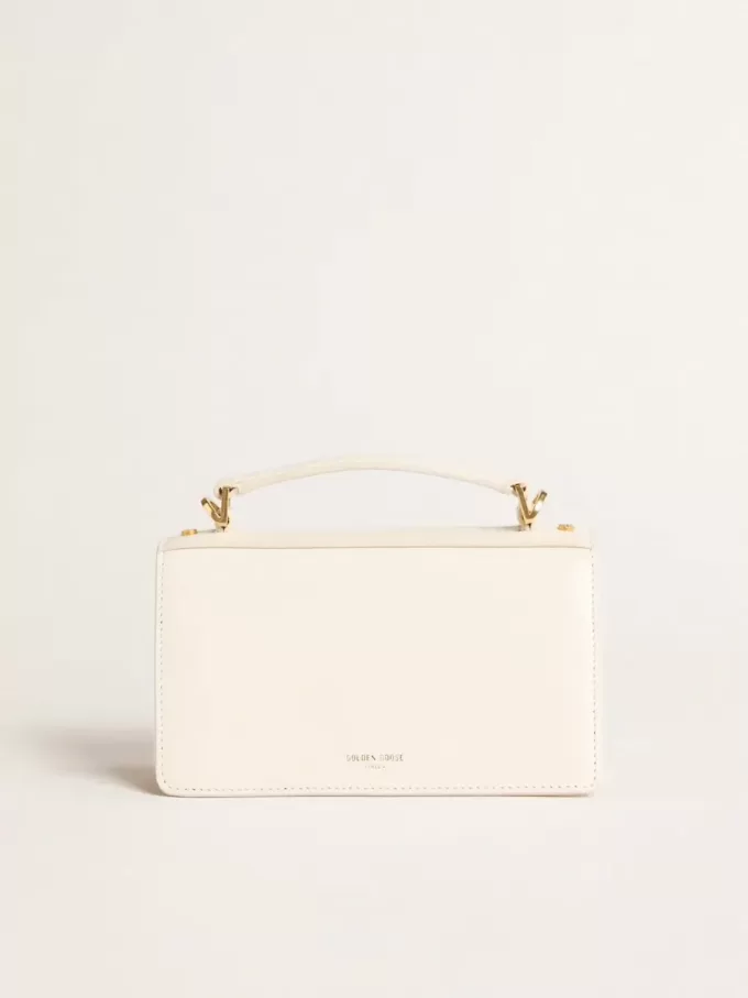 Bolso Venezia pequeño en piel color mantequilla con detalles dorados Bolso Venezia pequeño en piel color mantequilla con detalles dorados