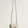 Bolso Venezia pequeño en piel gris mineral con detalles dorados Bolso Venezia pequeño en piel gris mineral con detalles dorados