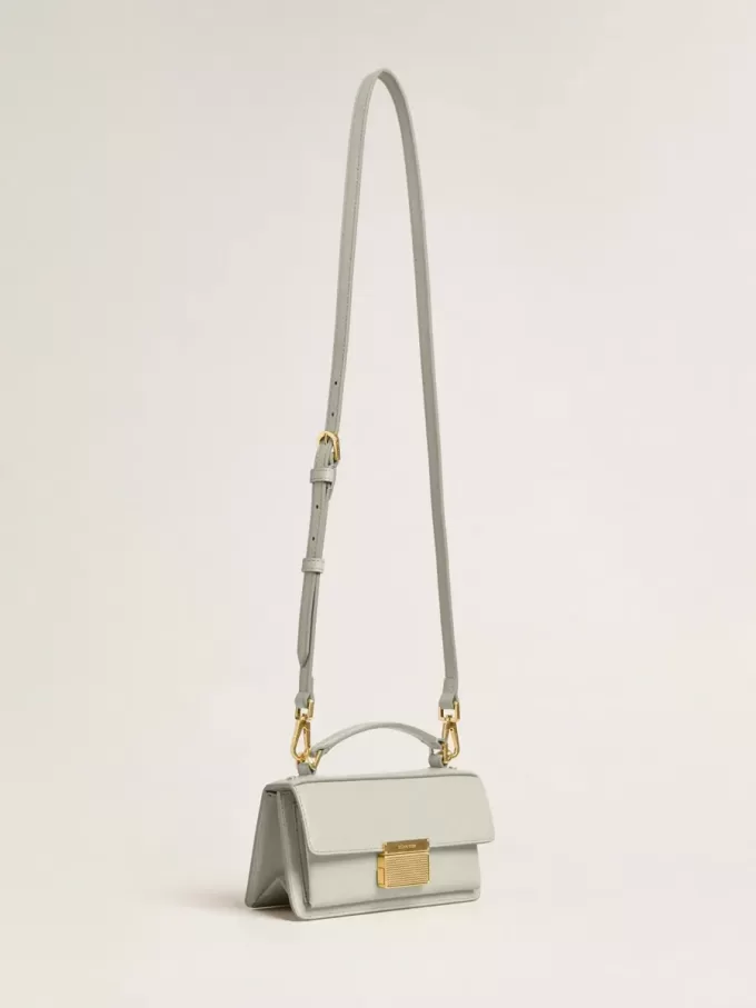 Bolso Venezia pequeño en piel gris mineral con detalles dorados Bolso Venezia pequeño en piel gris mineral con detalles dorados