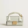 Bolso Venezia pequeño en piel gris mineral con detalles dorados Bolso Venezia pequeño en piel gris mineral con detalles dorados