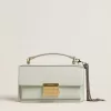 Bolso Venezia pequeño en piel gris mineral con detalles dorados Bolso Venezia pequeño en piel gris mineral con detalles dorados