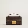Bolso Venezia pequeño en piel marrón oscuro con hebilla dorada Bolso Venezia pequeño en piel marrón oscuro con hebilla dorada
