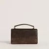 Bolso Venezia pequeño en piel marrón oscuro con hebilla dorada Bolso Venezia pequeño en piel marrón oscuro con hebilla dorada