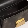Bolso Venezia pequeño en piel marrón oscuro con hebilla dorada Bolso Venezia pequeño en piel marrón oscuro con hebilla dorada
