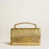 Bolso Venezia pequeño en piel metalizada dorada con detalles dorados. Bolso Venezia pequeño en piel metalizada dorada con detalles dorados.