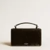 Bolso Venezia pequeño en piel metalizada negra con detalles negros Bolso Venezia pequeño en piel metalizada negra con detalles negros