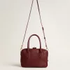 Bolso Vita en piel burdeos con detalles dorados Bolso Vita en piel burdeos con detalles dorados