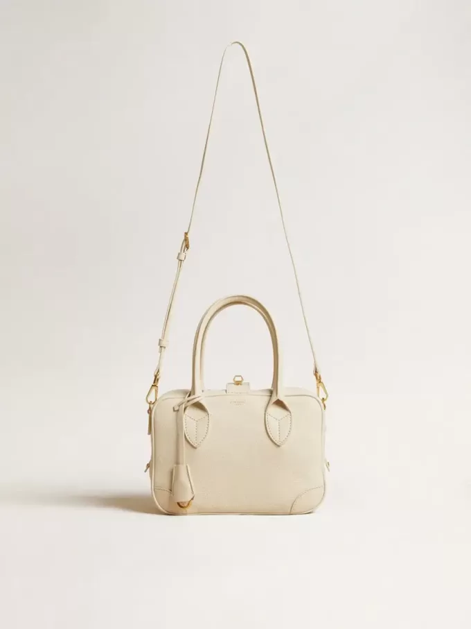 Bolso Vita en piel color mantequilla con detalles dorados Bolso Vita en piel color mantequilla con detalles dorados