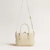 Bolso Vita en piel color mantequilla con detalles dorados Bolso Vita en piel color mantequilla con detalles dorados