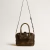 Bolso Vita en piel envejecida negra con detalles dorados Bolso Vita en piel envejecida negra con detalles dorados