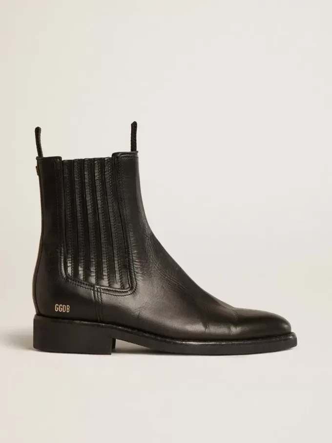 Botas Chelsea de mujer en piel negra Botas Chelsea de mujer en piel negra