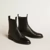 Botas Chelsea de mujer en piel negra Botas Chelsea de mujer en piel negra