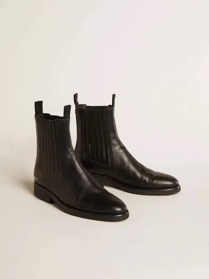 Botas Chelsea de mujer en piel negra Botas Chelsea de mujer en piel negra