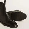 Botas Chelsea de mujer en piel negra Botas Chelsea de mujer en piel negra