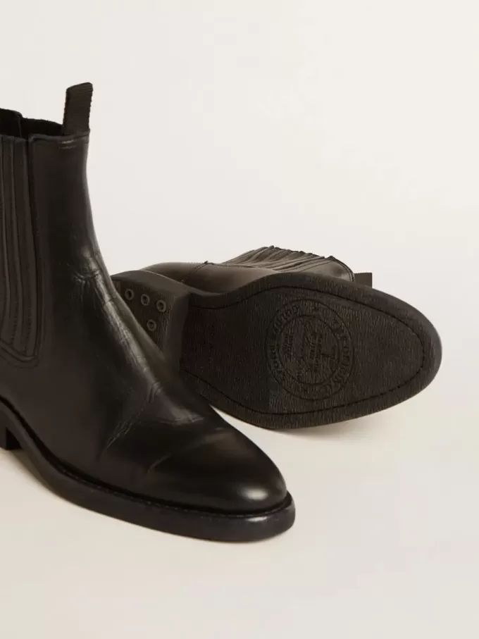 Botas Chelsea de mujer en piel negra Botas Chelsea de mujer en piel negra